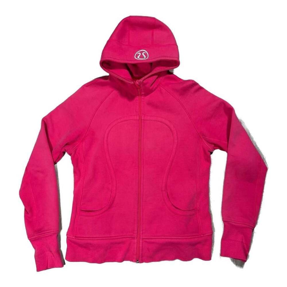 Lululemon Scuba Full-Zip Hoodie in Pink with Thumbholes Rose Pink